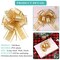 WILLBOND 20 Pieces Pull Bow Gift Wrapping Pull Bow Ribbon Pull Bows for Christmas Wedding Baskets Valentine's Day Bows Multicolor Ribbon Bow for Gift Wrapping (Gold, 6 Inch)